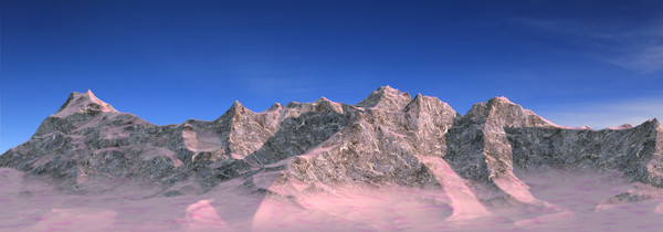 obj realistic snowy mountains - Three Realistic Snowy Mountains by meerkat1123432